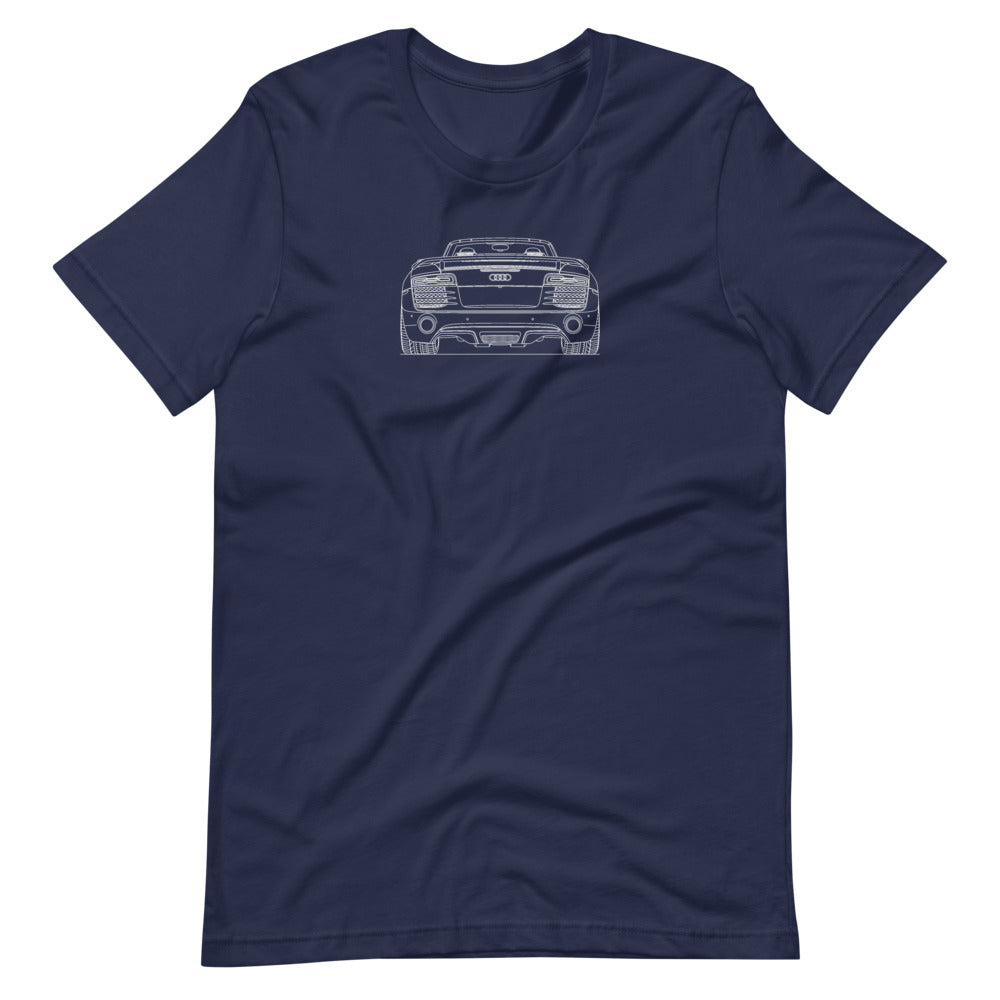 audi r8 type 42 rear t-shirt design