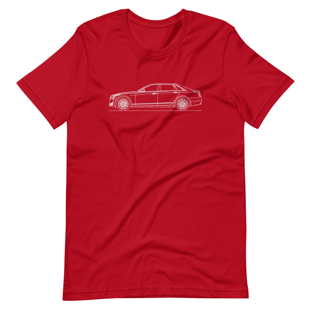 Cadillac CT6 T-shirt Red - Artlines Design