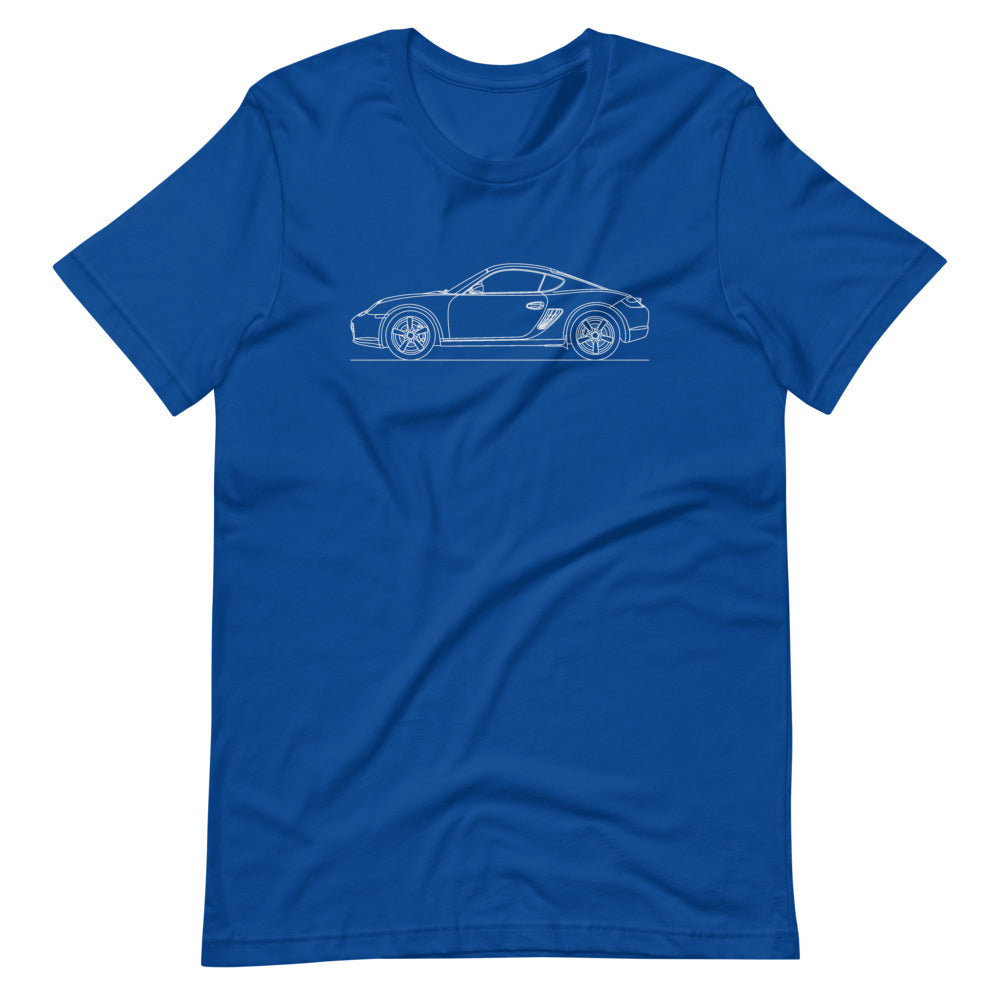 Porsche Cayman S 987 t-shirt in image.