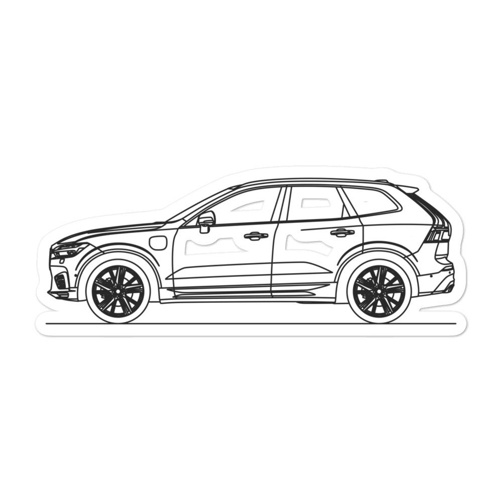 Volvo XC60 2nd Gen Outline sticker on display