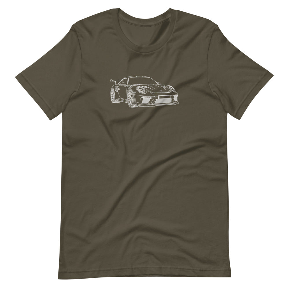 Porsche 911 GT3 RS graphic t-shirt design
