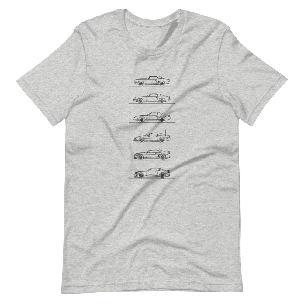 Chevrolet Camaro Evolution T-shirt Athletic Heather - Artlines Design