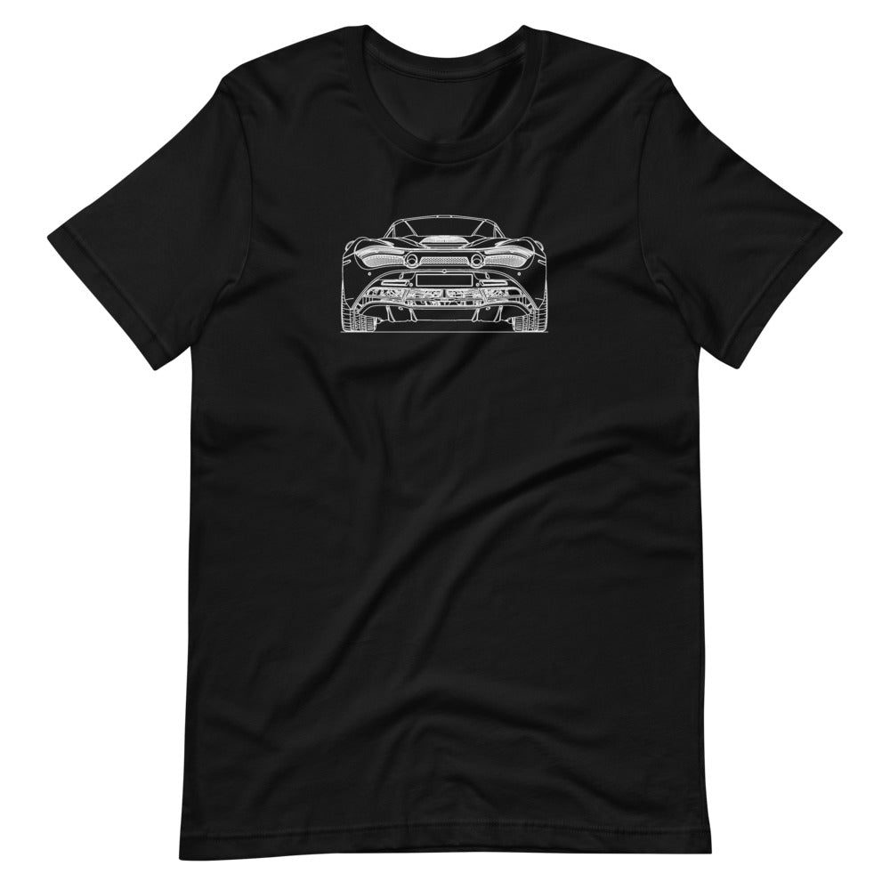 McLaren 720S Rear Outline on stylish t-shirt
