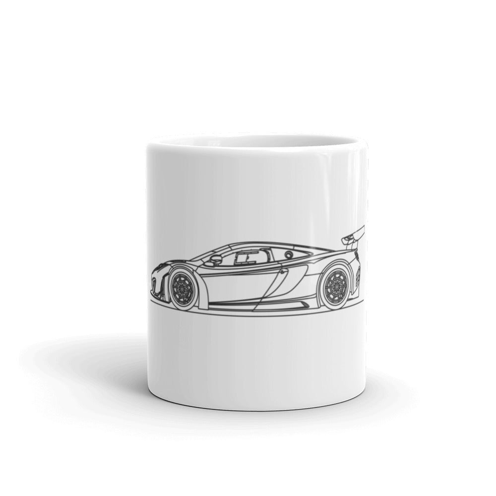 McLaren MP4-12C GT3 outline ceramic mug design