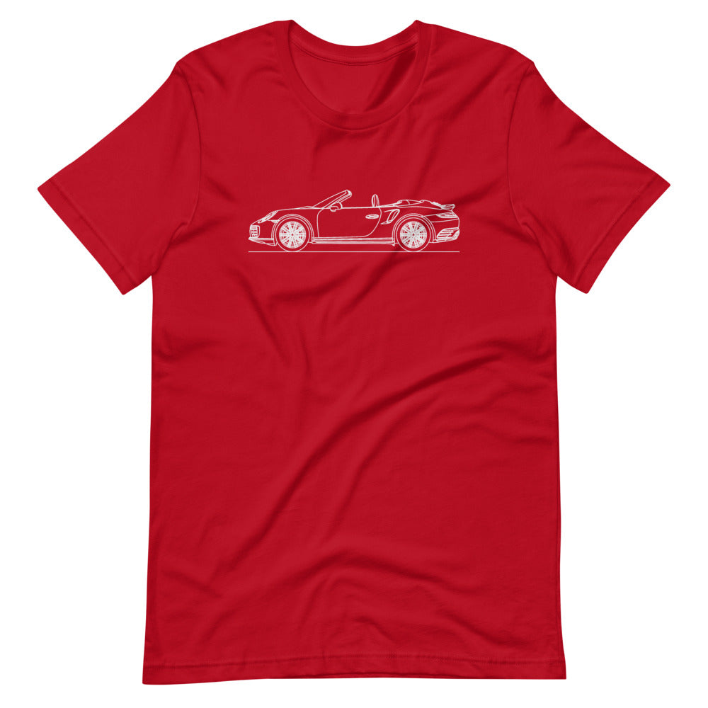 Porsche 911 991.2 Turbo Cabriolet T-shirt Red