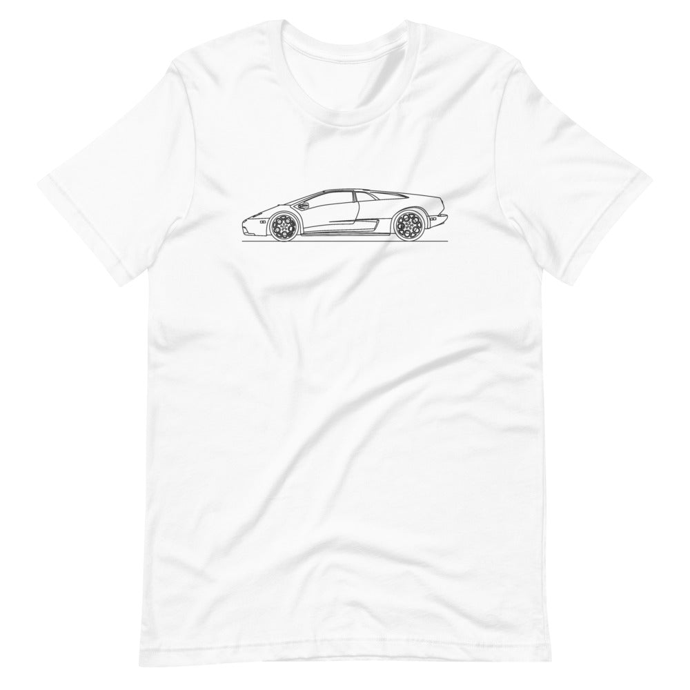Lamborghini Diablo t-shirt on a plain background