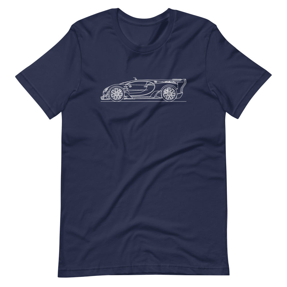 Bugatti Chiron Vision GT T-shirt Navy - Artlines Design