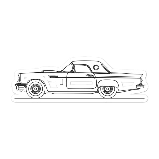 Ford Thunderbird 1st Gen Outline sticker design