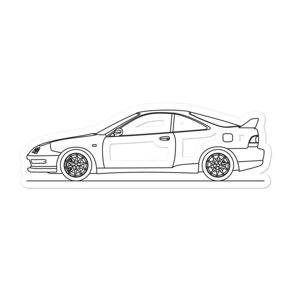 Integra Type R Window Sticker Honda Integra DC2 Type R Silhouette Car Sticker – Artlines Design