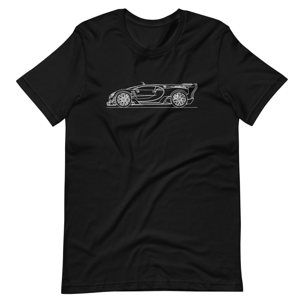 Bugatti Chiron Vision GT T-shirt Black - Artlines Design