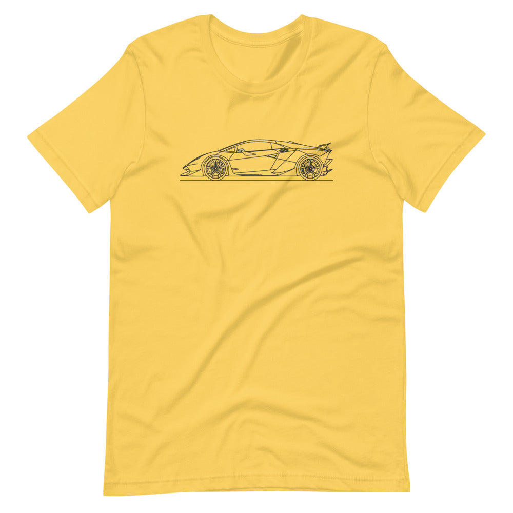 Lamborghini Sesto Elemento t-shirt design displayed