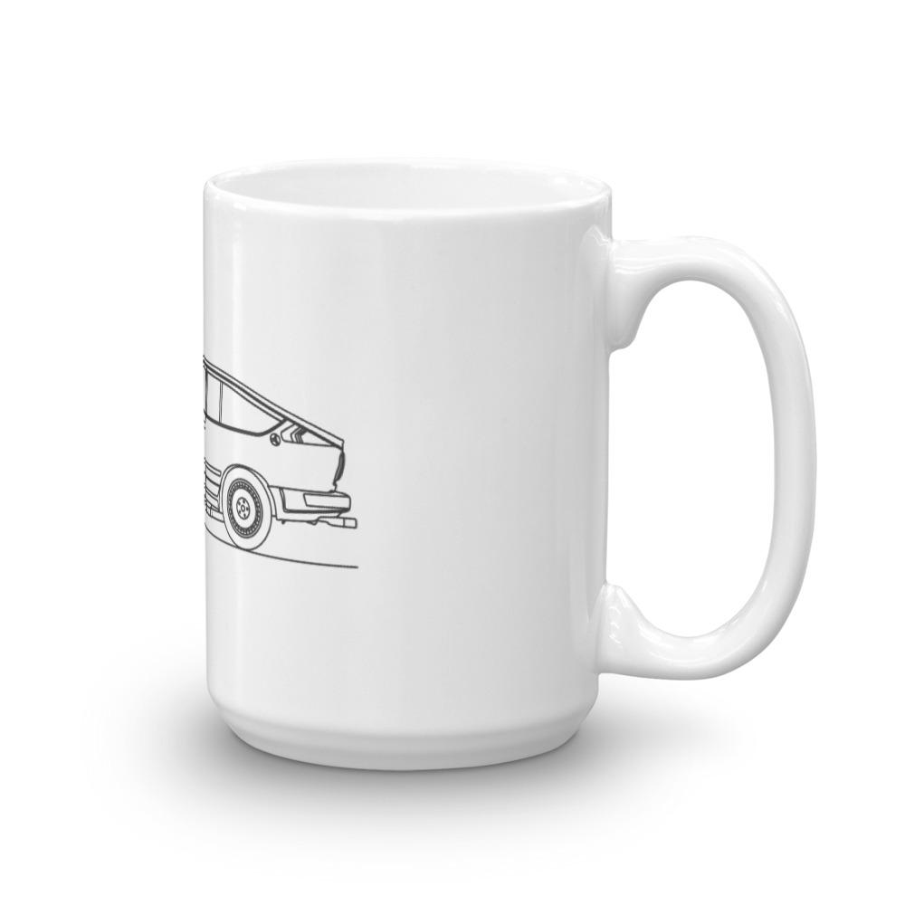 Alfa Romeo GTV6 mug displayed on table