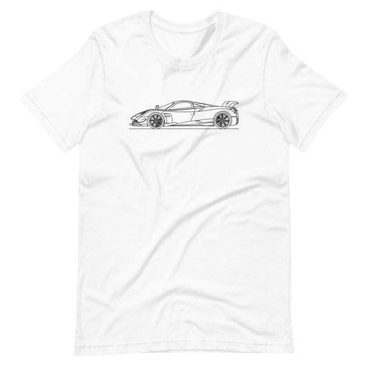Pagani Huayra BC t-shirt displayed on a mannequin