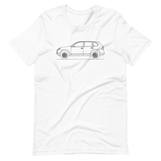 Porsche Cayenne S E1 t-shirt design displayed