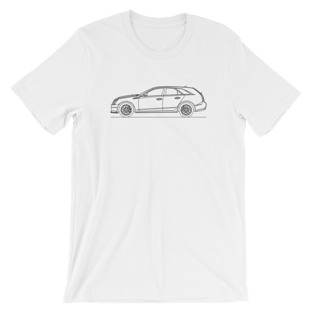 Cadillac CTS-V II Wagon T-shirt White - Artlines Design