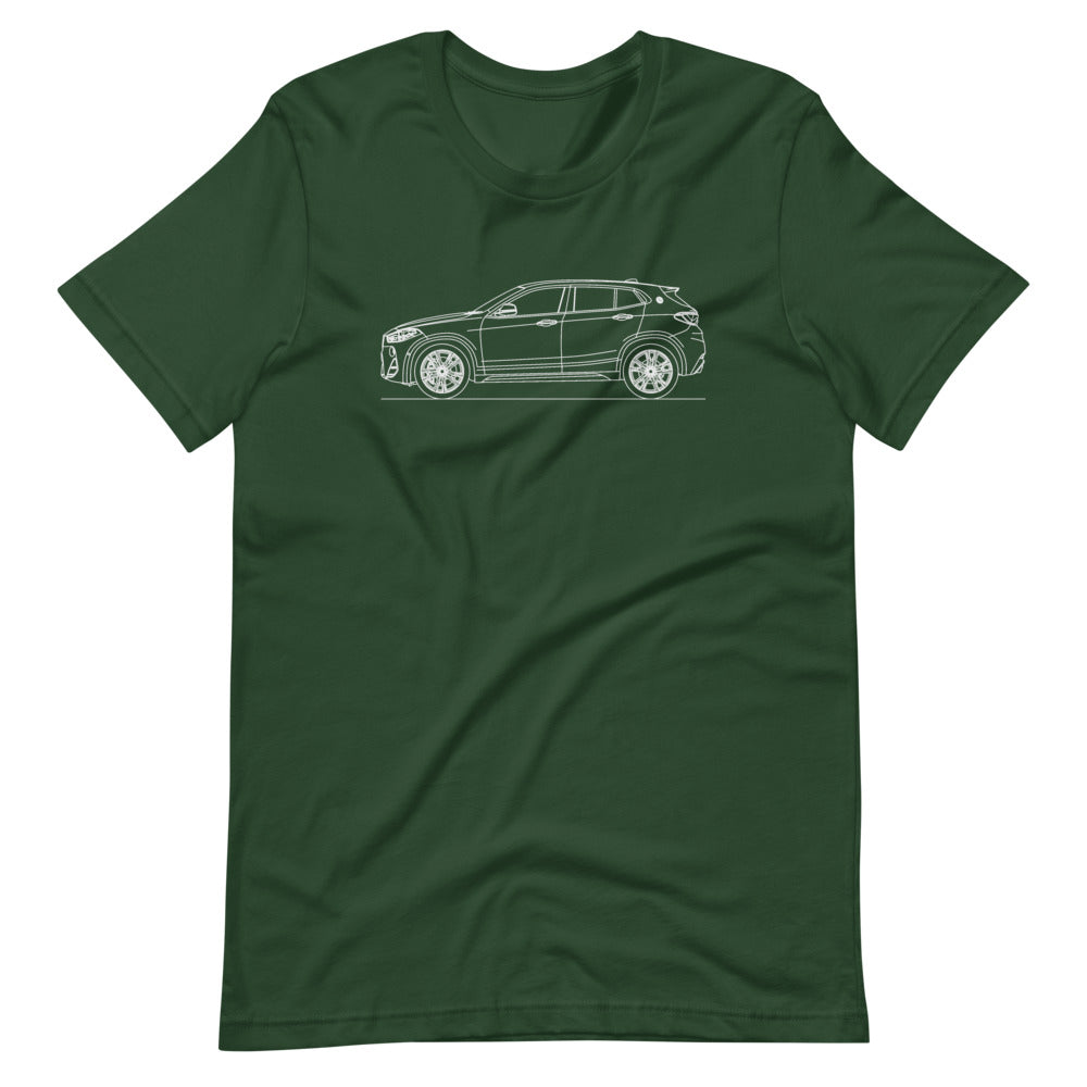 BMW F39 X2 T-shirt Forest - Artlines Design