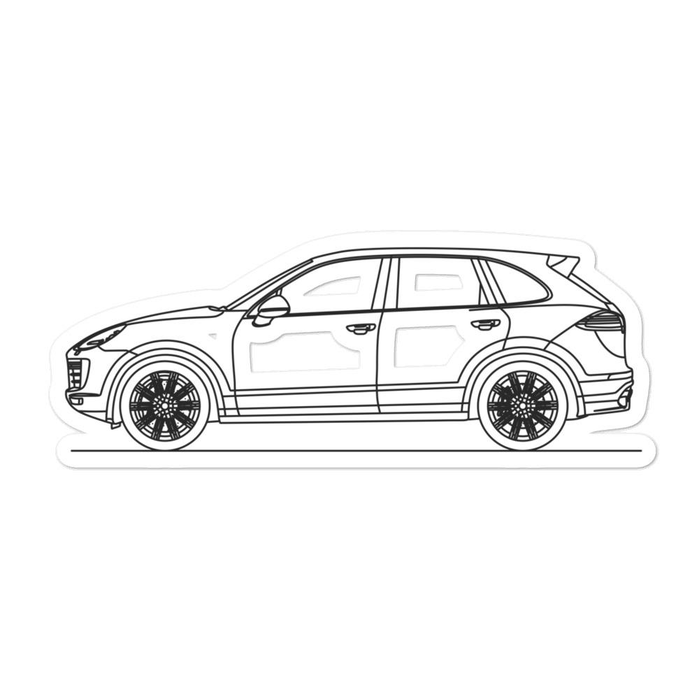 Porsche Cayenne Turbo E2 Sticker - Artlines Design