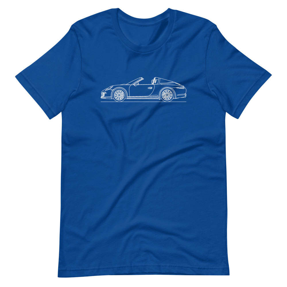 Porsche 911 991.1 GTS Targa T-shirt True Royal