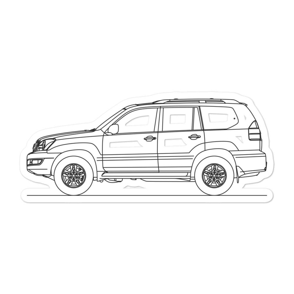 Lexus GX 470 J120 Sticker - Artlines Design