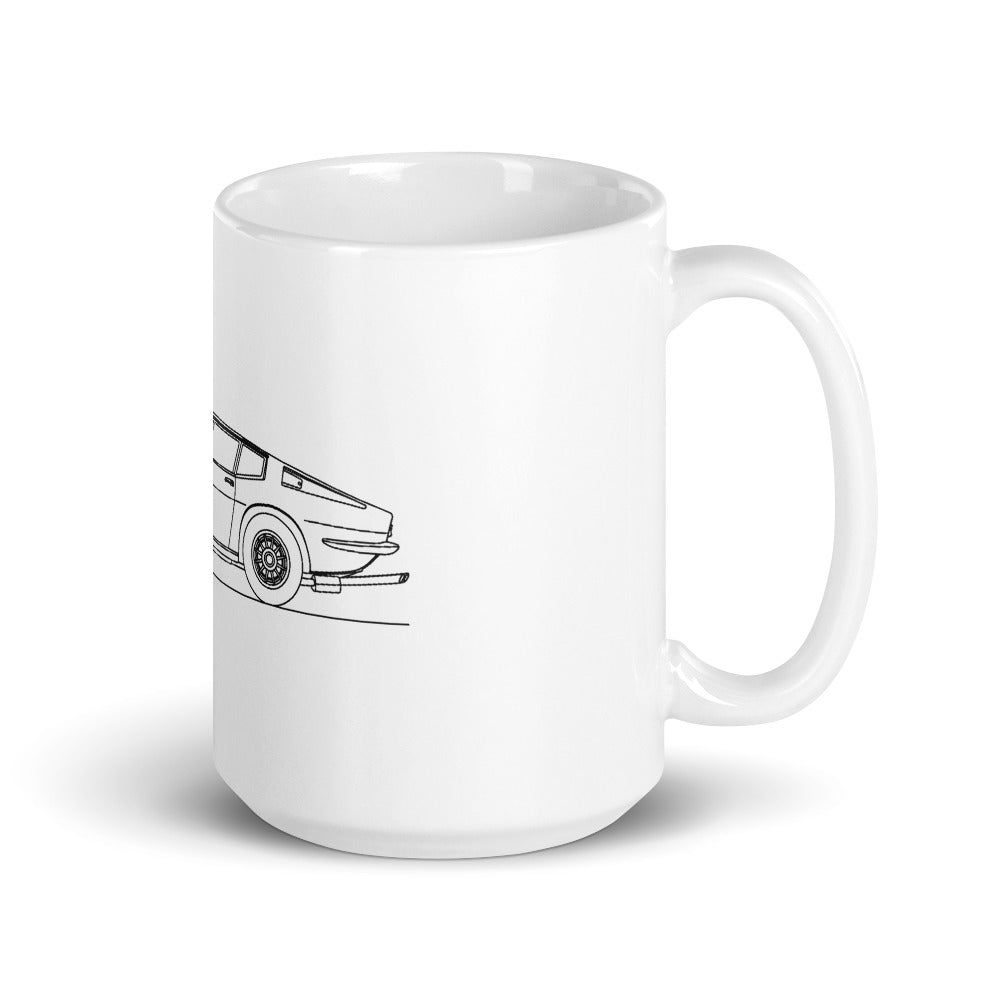 Maserati Ghibli AM115 mug on display