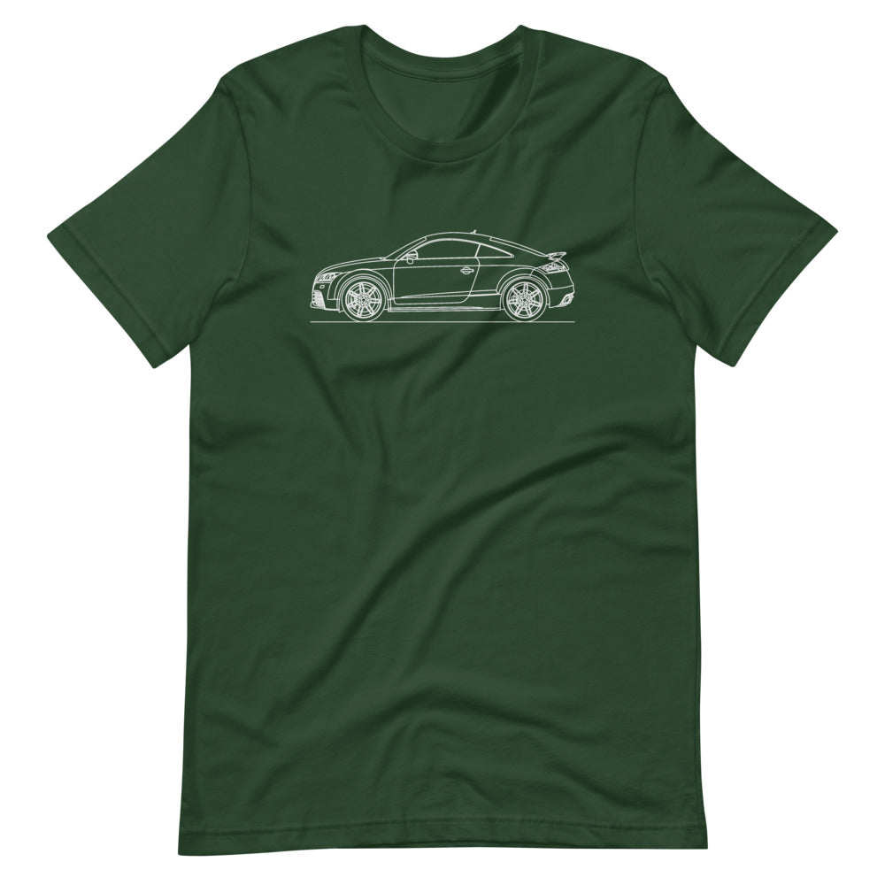 Audi 8J TT RS t-shirt displayed flat