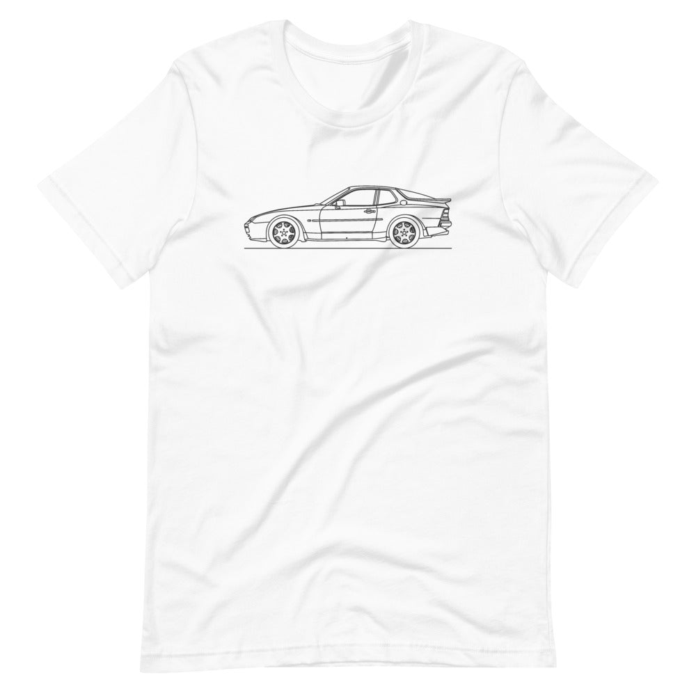 Porsche 944 Turbo S T-shirt White - Artlines Design