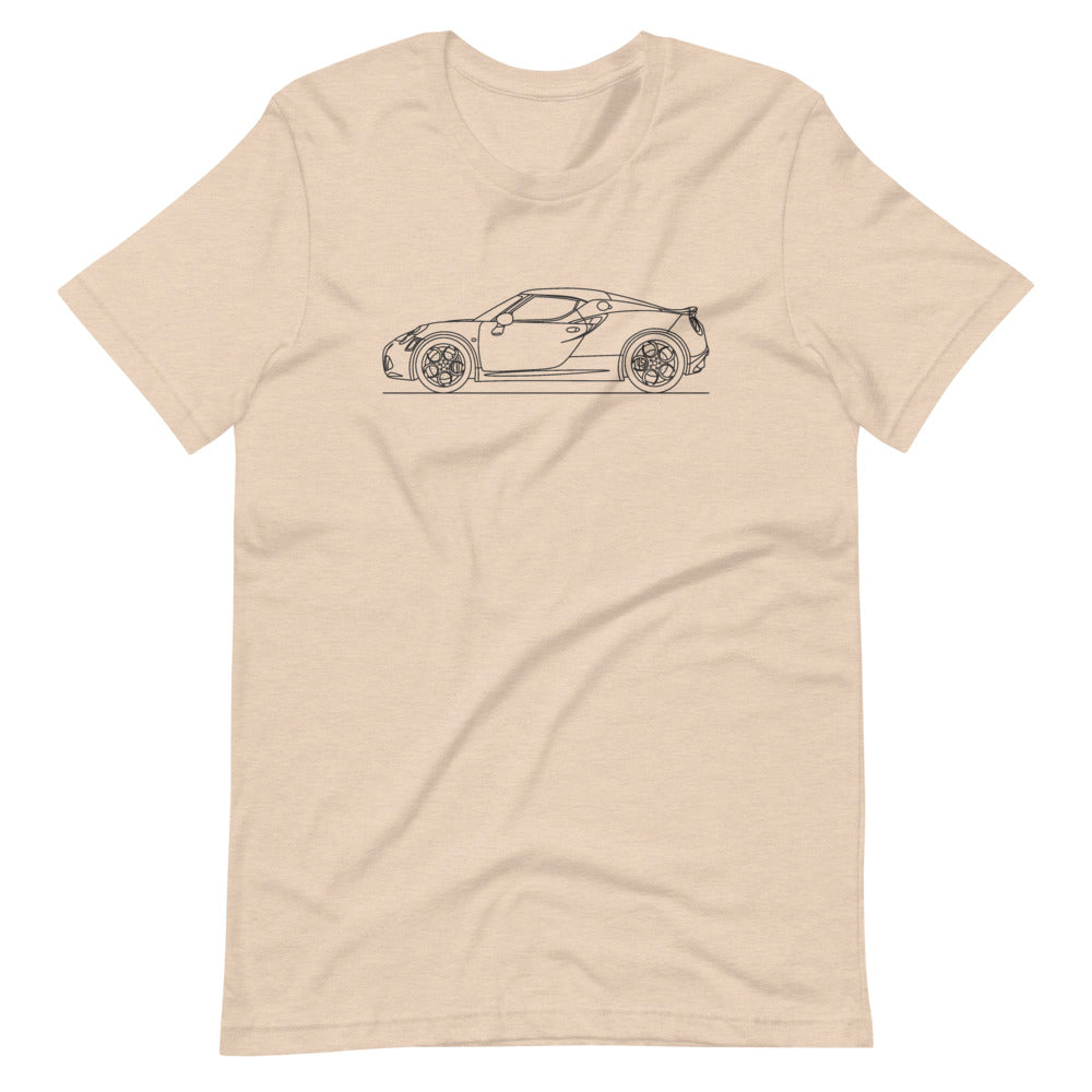 Alfa Romeo 4C Heather Dust T-shirt - Artlines Design