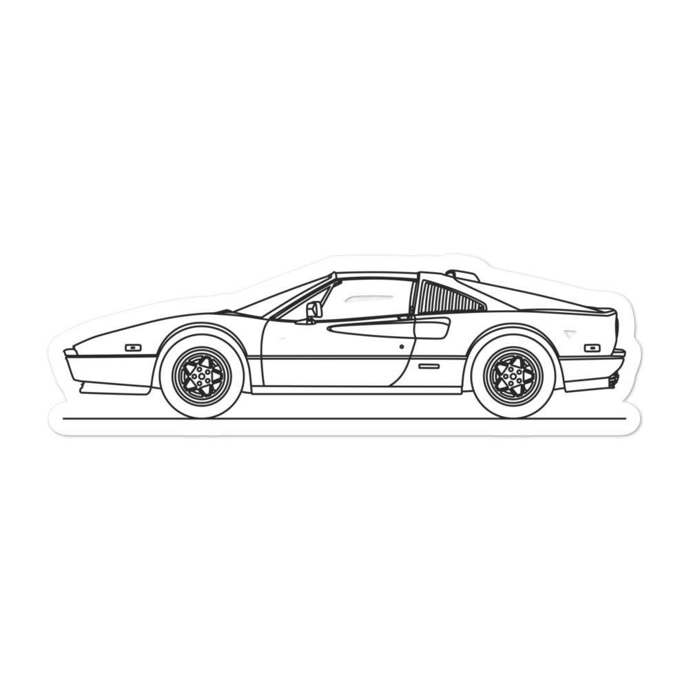 Ferrari 308 GTS Sticker - Artlines Design