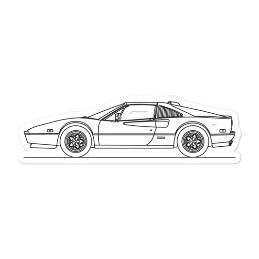 Ferrari 308 GTS Sticker - Artlines Design