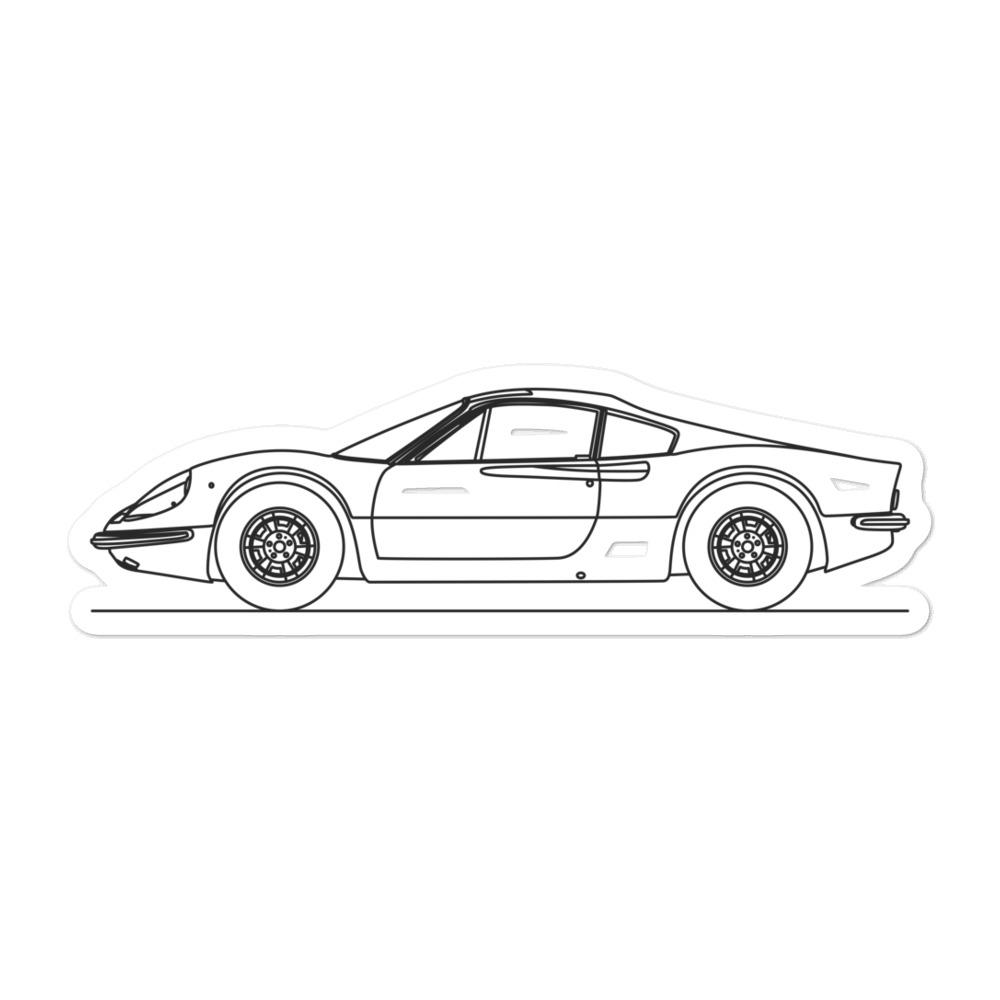 Ferrari Dino 246 GT Sticker - Artlines Design
