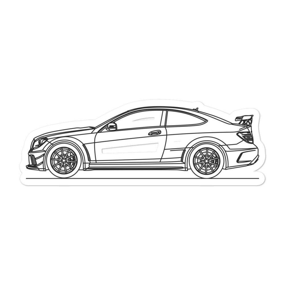 Mercedes-Benz W204 C 63 AMG Black Series Sticker - Artlines Design
