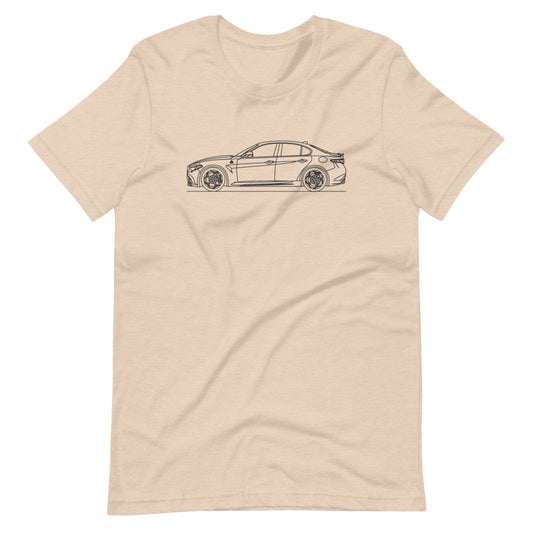 Alfa Romeo Giulia Quadrifoglio Heather Dust T-shirt - Artlines Design