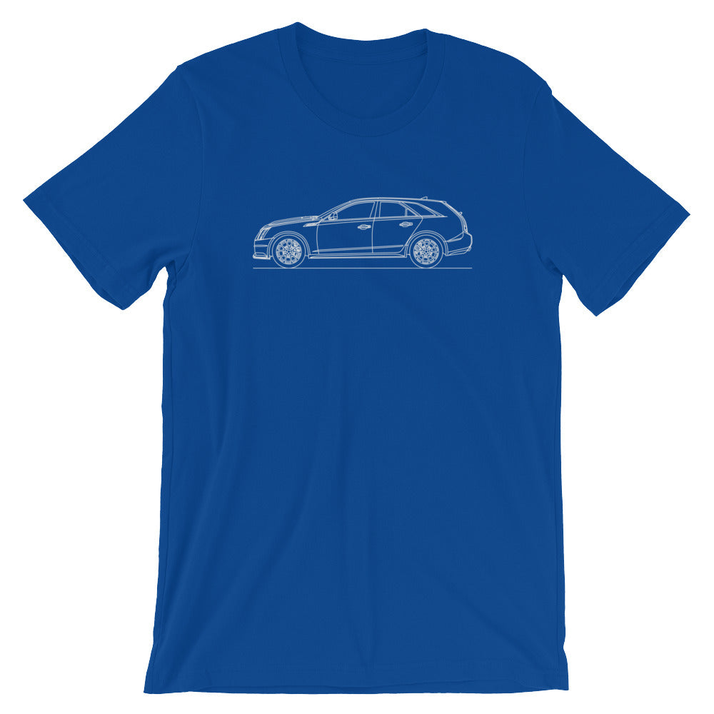 Cadillac CTS-V II Wagon T-shirt True Royal - Artlines Design