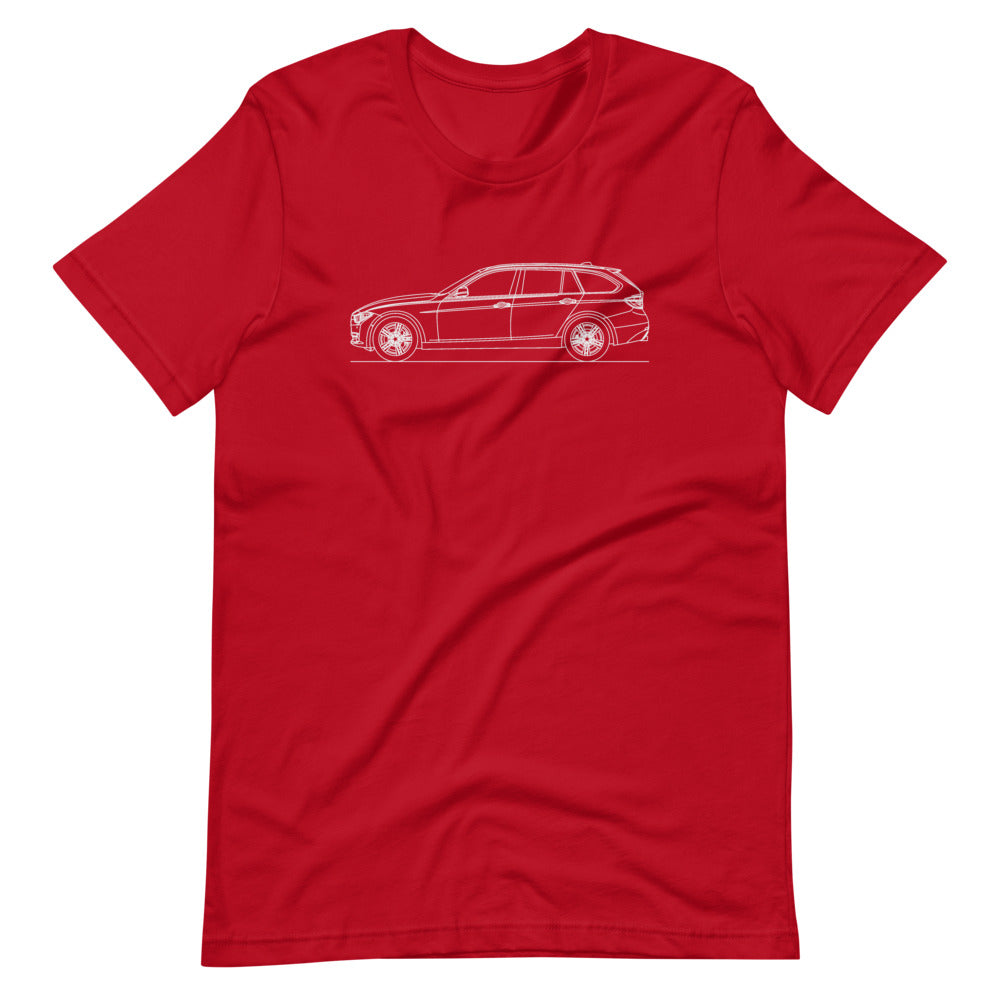 BMW F31 328i Touring T-shirt Red - Artlines Design