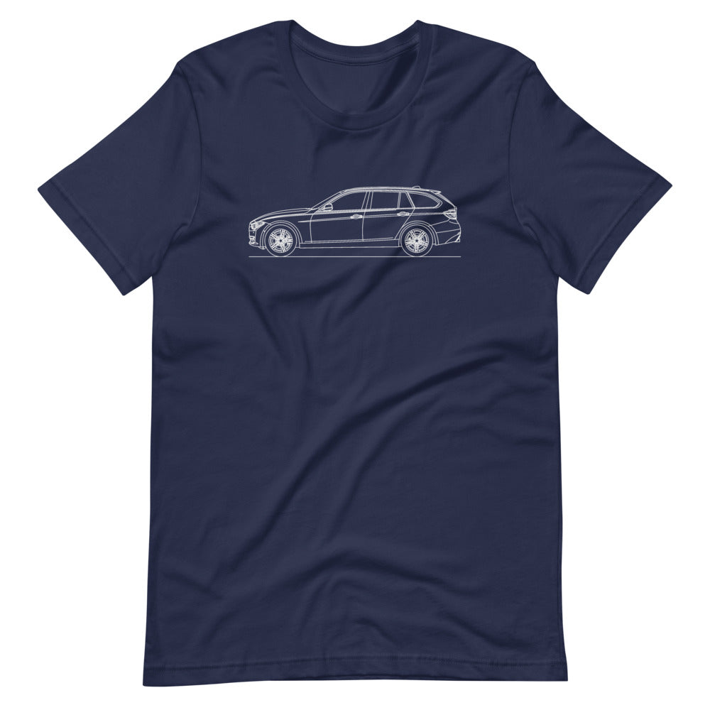BMW F31 328i Touring T-shirt Navy - Artlines Design