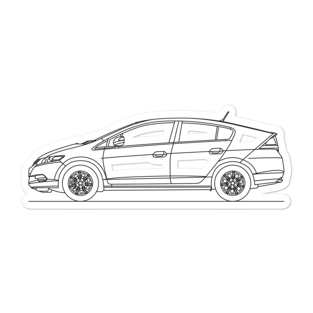 Insight Car Sticker Honda Insight II Outline Car Enthusiast Sticker – Artlines Design