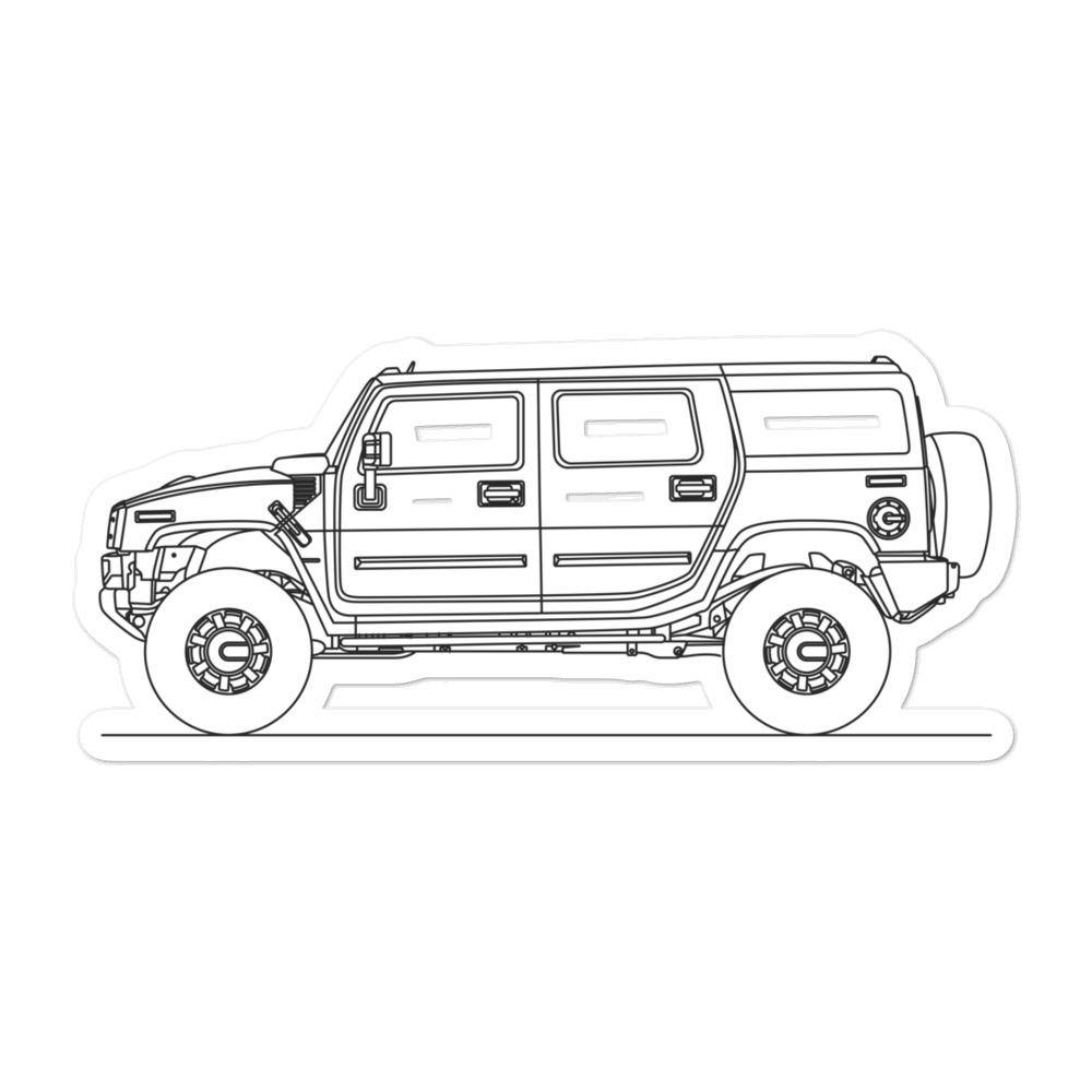 Hummer H2 Sticker - Artlines Design