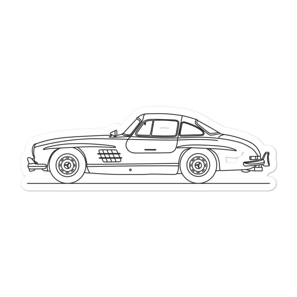 Mercedes-Benz W198 300 SL Sticker - Artlines Design