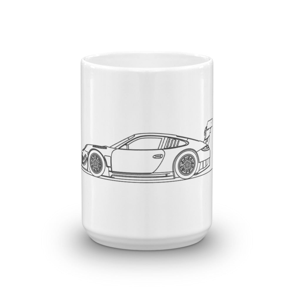 Porsche 911 GT3 R mug on display
