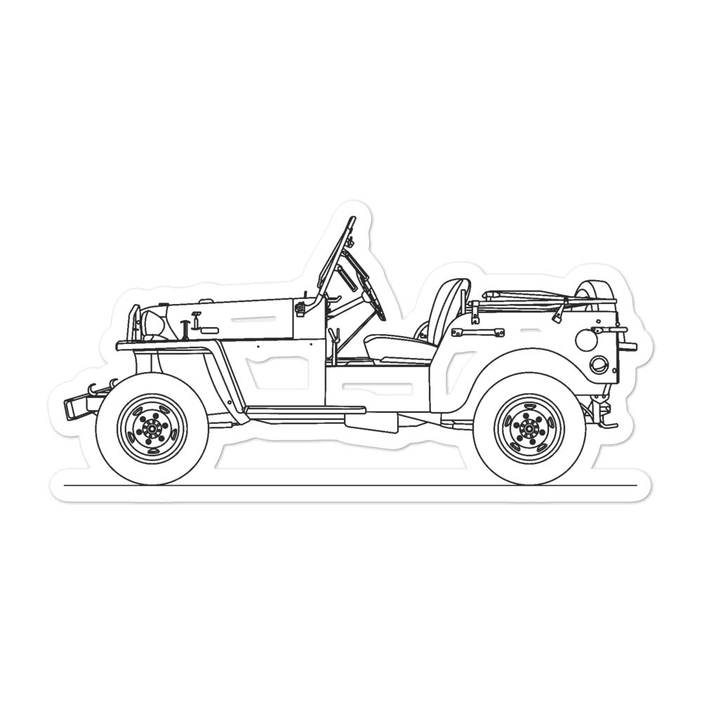 Toyota Land Cruiser BJ Sticker