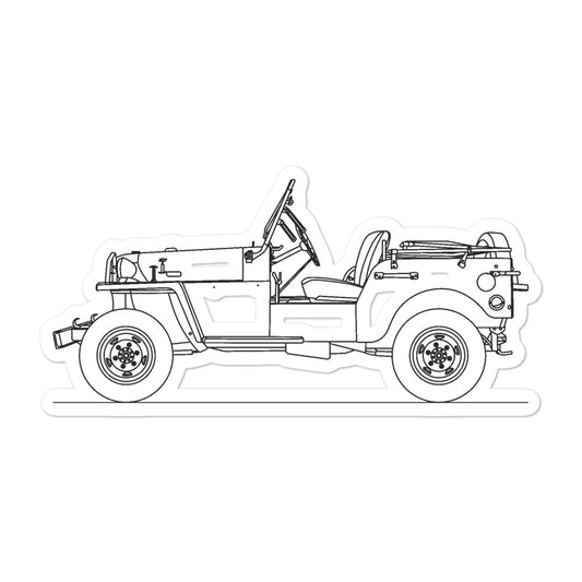 Toyota Land Cruiser BJ Sticker