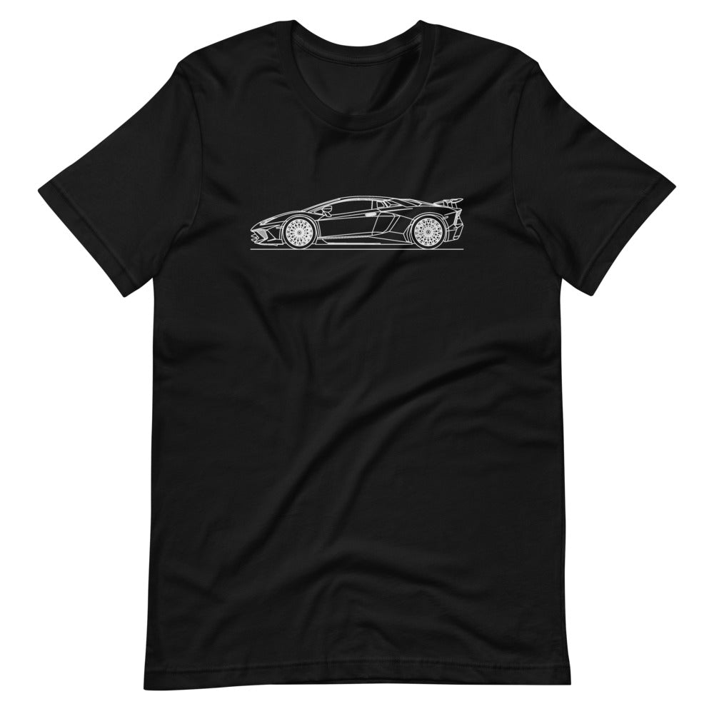 Lamborghini Aventador SV silhouette T-shirt design
