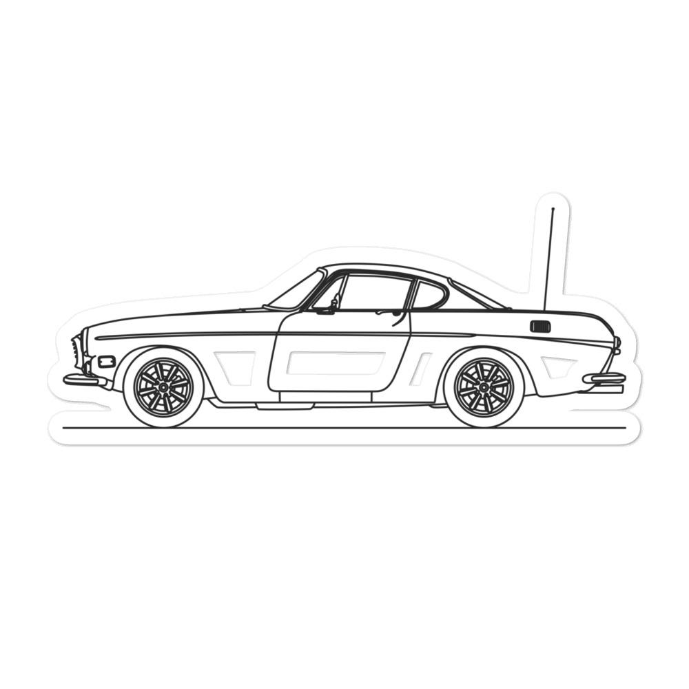 Volvo P1800 Silhouette sticker on display