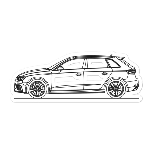Audi 8V RS3 Sportback Sticker - Artlines Design