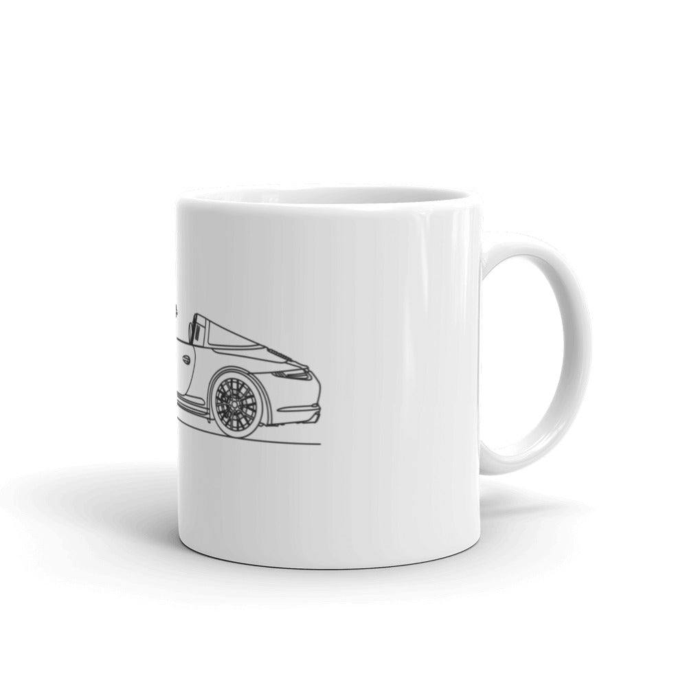 Porsche 911 GTS Targa 15oz mug design
