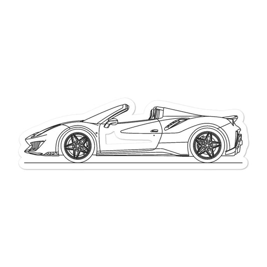 Ferrari 488 Pista Spider Sticker