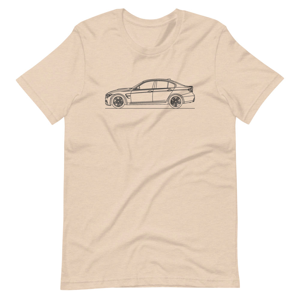 BMW F80 M3 T-shirt Heather Dust - Artlines Design
