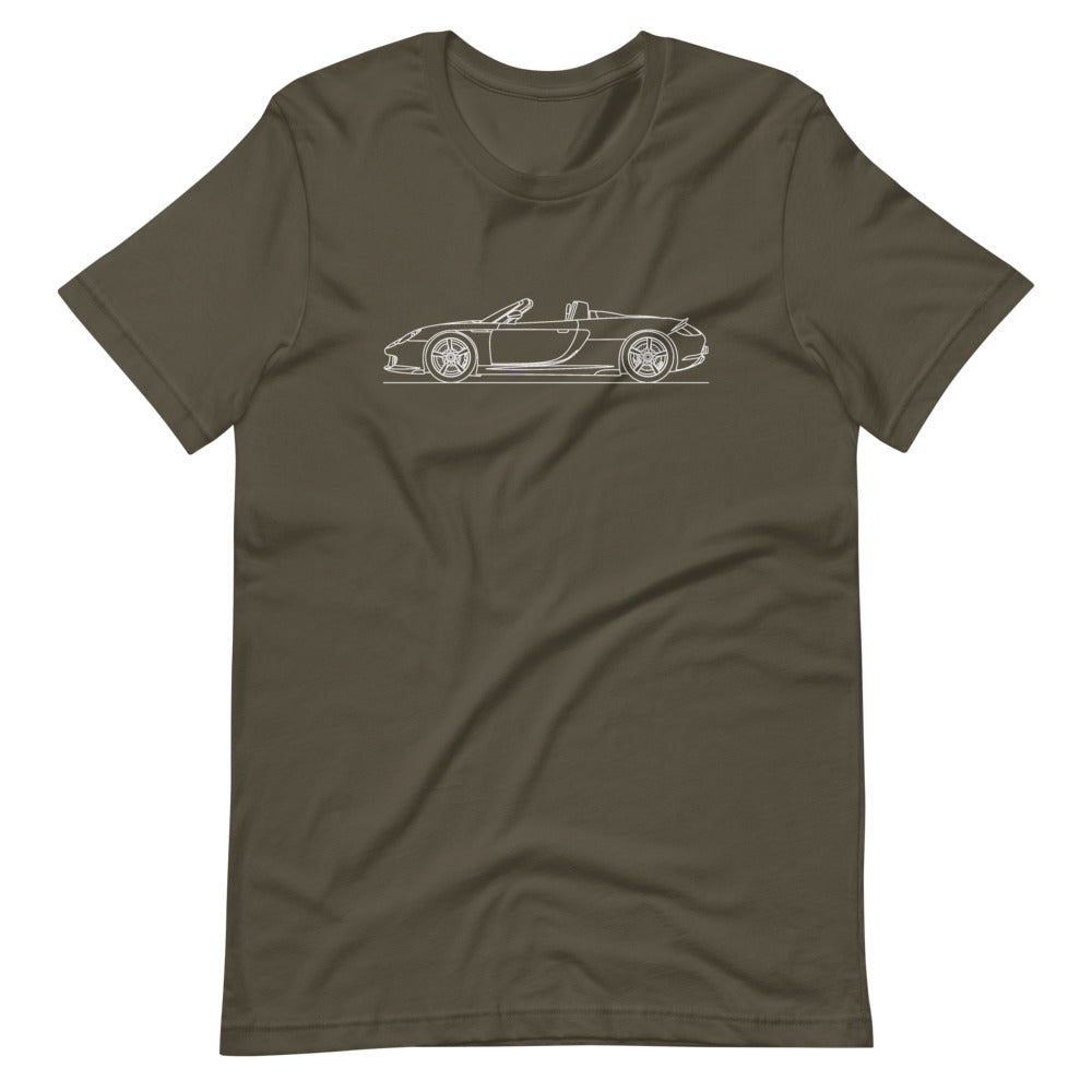 Porsche Carrera GT T-shirt Army - Artlines Design