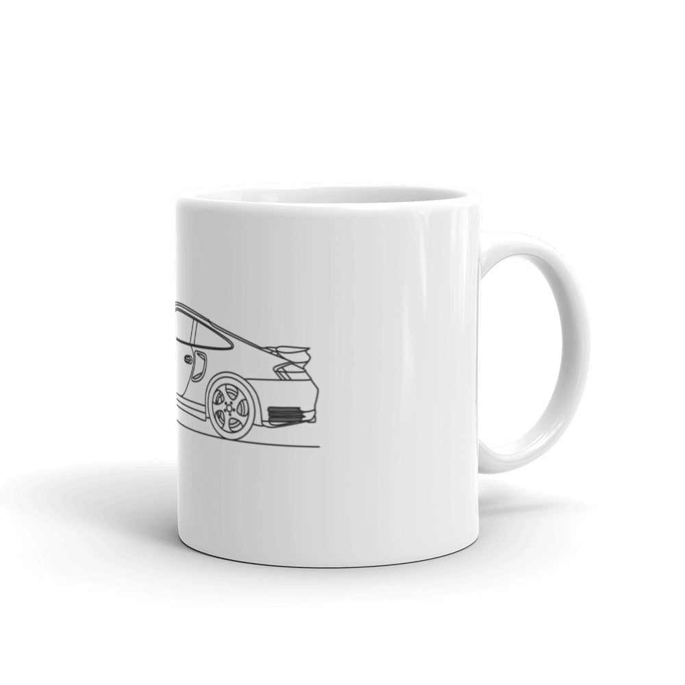 Porsche 911 996 Turbo mug in 15oz size