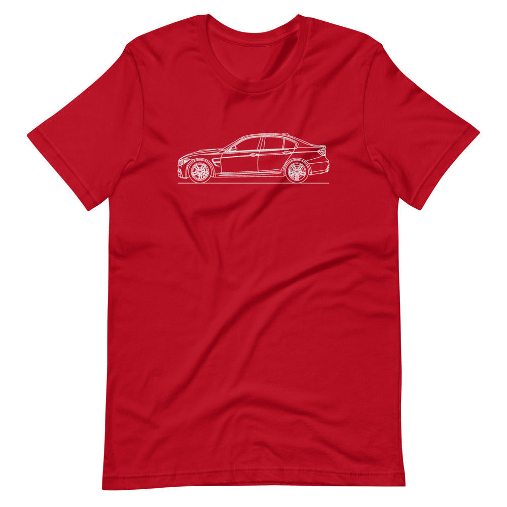 BMW F80 M3 T-shirt Red - Artlines Design